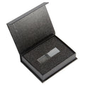 JASTER Crystal USB Flash Drive | Custom Logo Gift 4GB–64GB Crystal USB Flash Drive PRIMED Silver USB (H Box) 128GB CN