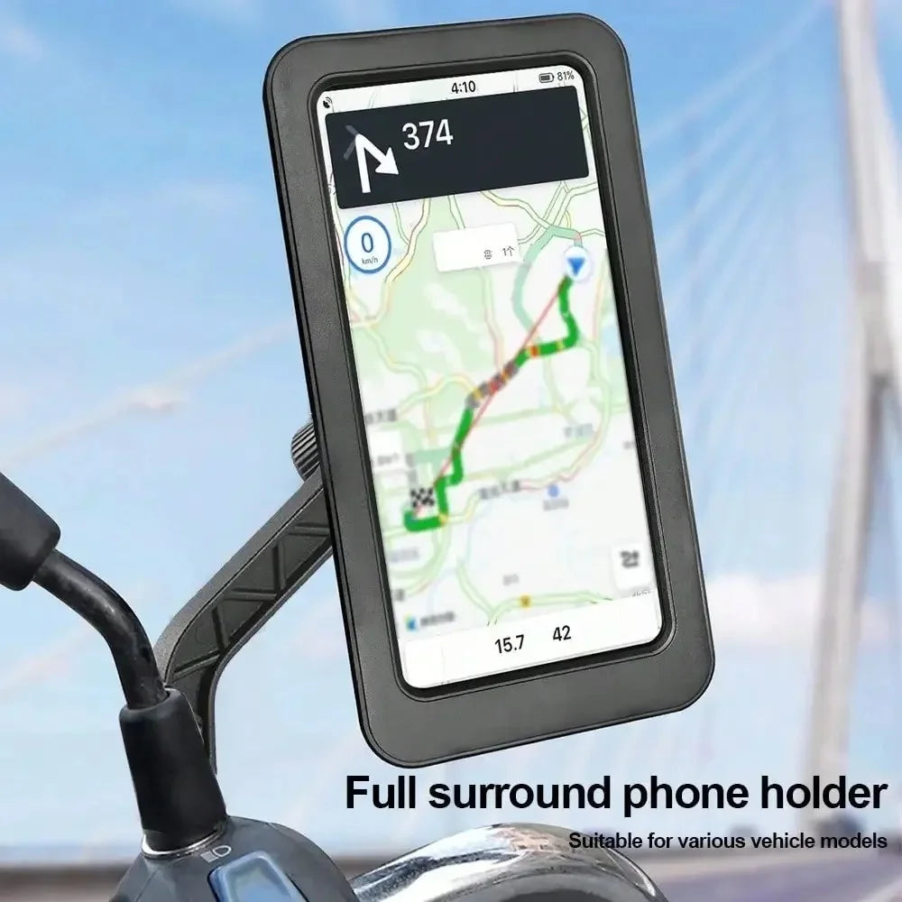 Waterproof Motorcycle Phone Holder – 360° Rotating Bike Mount Motorcycle Phone Mount PRIMED