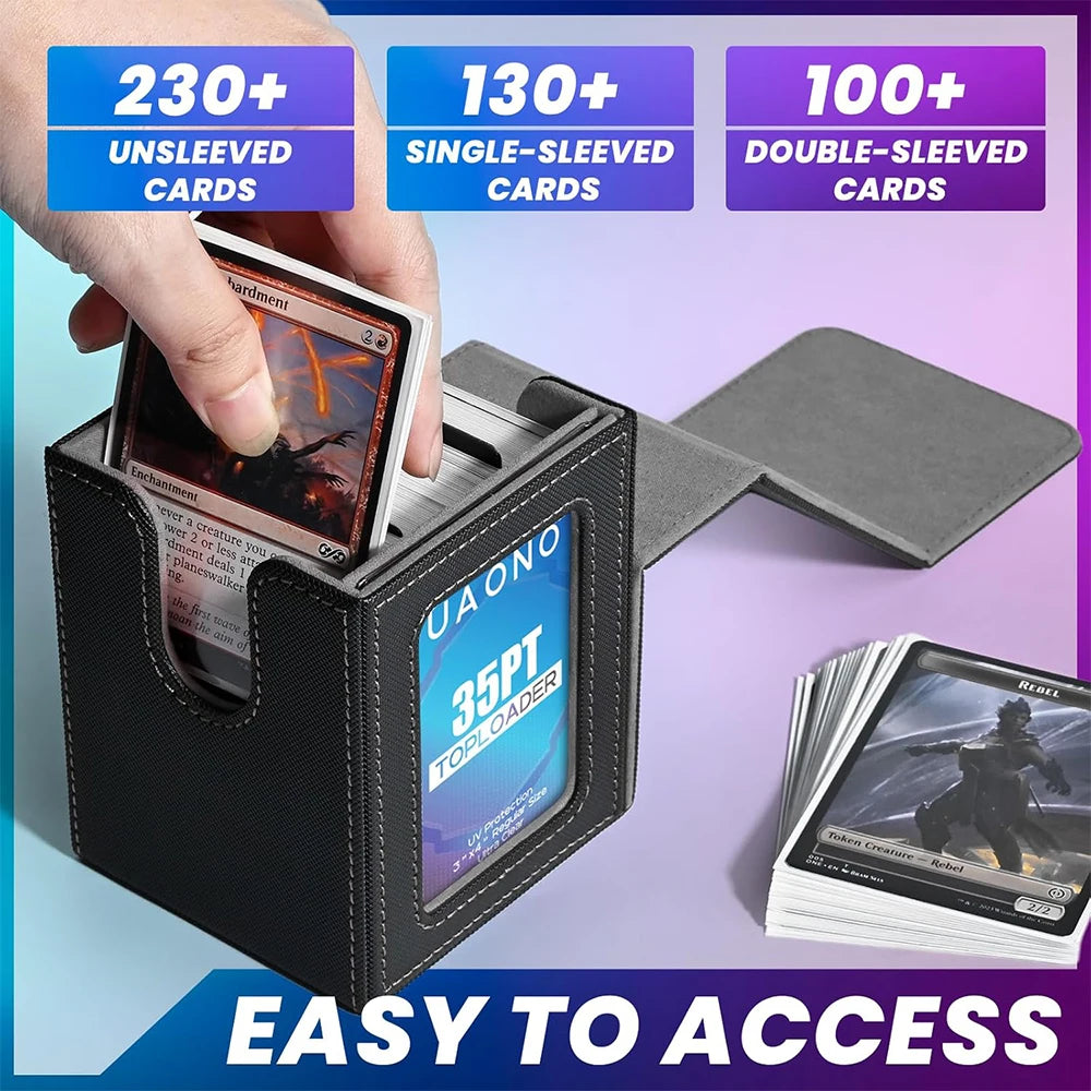 MTG Commander Deck Box – Holds 100+ Double-Sleeved Cards Card Deck Box PRIMED