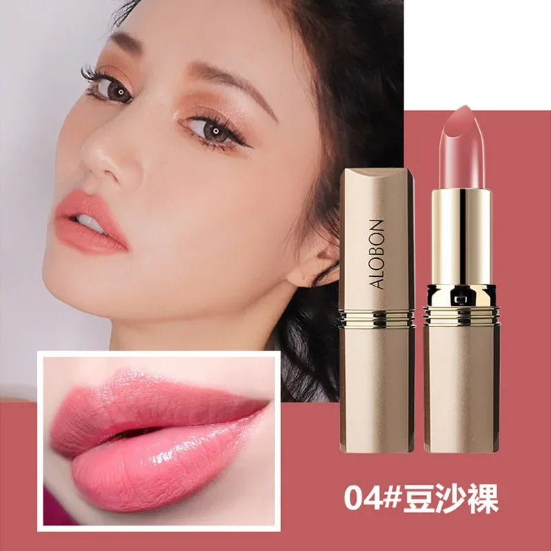 10-Color Matte Velvet Lipstick – Waterproof 24H Long-Lasting