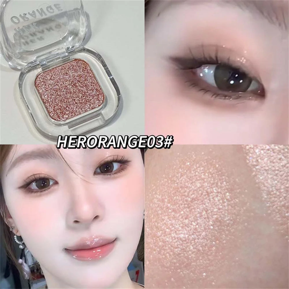 Red Brown Shimmer Matte Eyeshadow | Multifunctional Single Pan