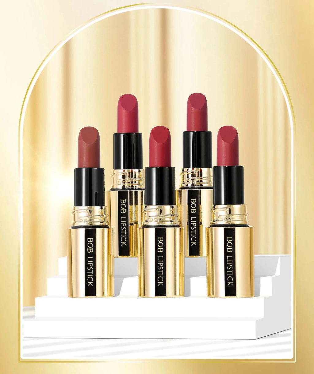 Blana Velvet Matte Lipstick – 5 Colors, Waterproof Lip Tint Matte Lipstick PRIMED