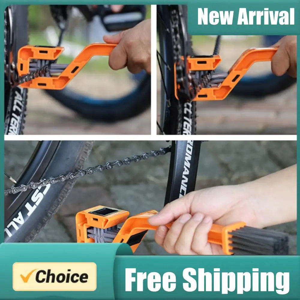 Double-Head Bike Chain Cleaner & Gear Cleaning Brush Tool Chain Cleaning Brush PRIMED Default Title