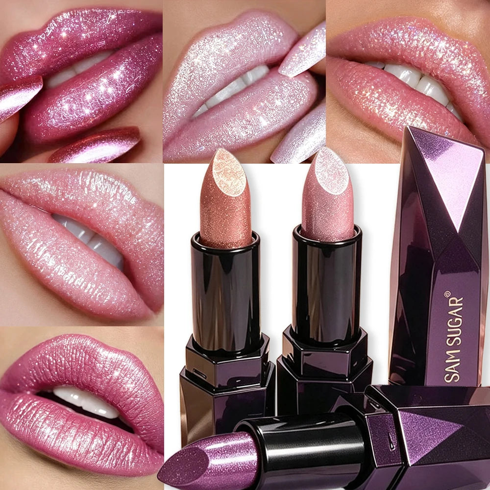 Art Value Diamond Shimmer Metallic Lipstick | Waterproof Gloss Metallic Lipstick PRIMED