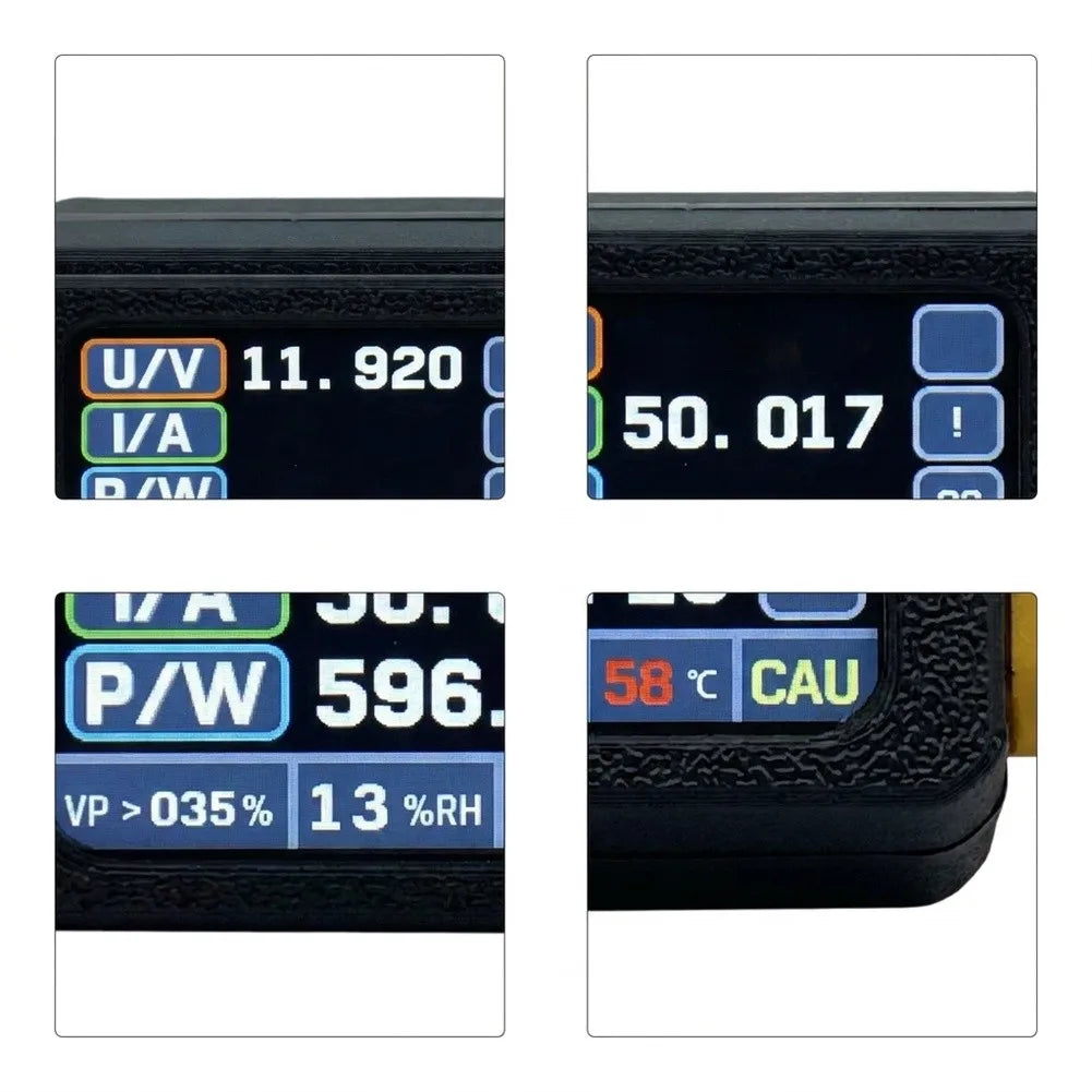 XT60 Bidirectional Ammeter Wattmeter 5–34V 30A + Temp Sensor