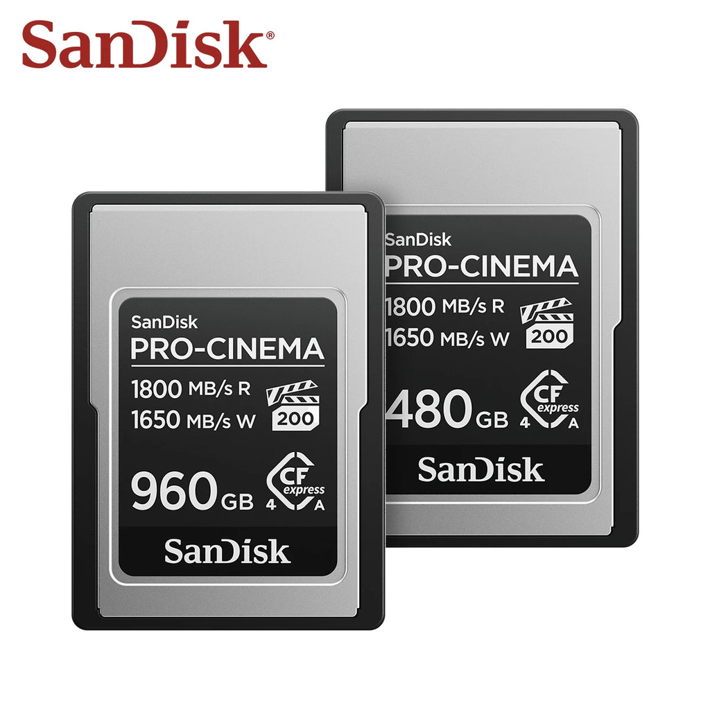 SanDisk PRO-Cinema CFexpress Type A 480GB/960GB – 8K Card CFexpress Memory Card PRIMED