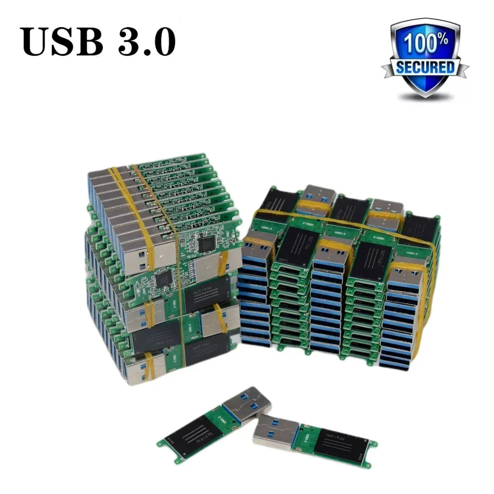 USB 3.0 PCB Flash Drive 4GB–128GB | Semi-Finished Wholesale USB Flash Drive PRIMED