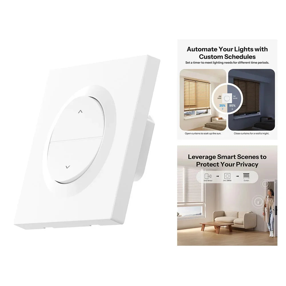 Smart Roller Shutter Wall Switch & Wireless Signal Booster Smart Wall Switch PRIMED