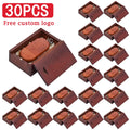 30-Pack Wooden USB Flash Drives Custom Logo 16–128GB Key Chain USB Flash Drive PRIMED 128 GB Rose-BOX