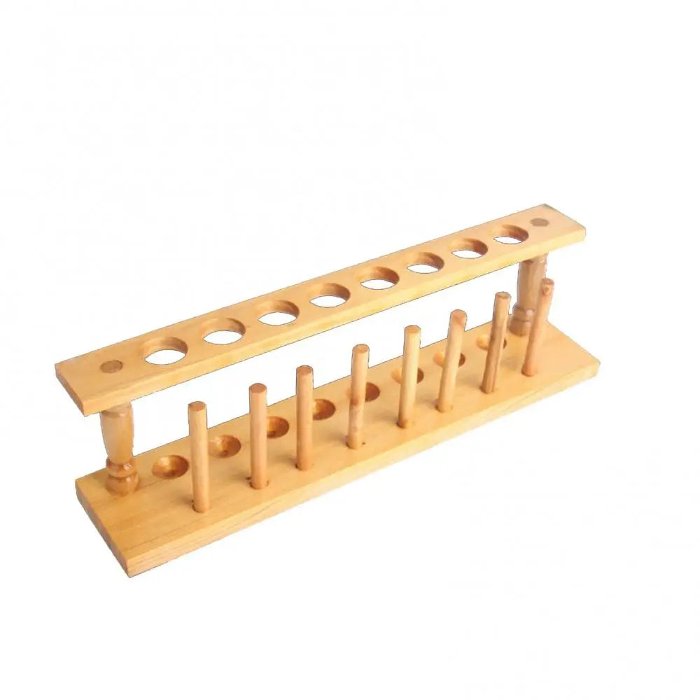 Wooden Test Tube Rack Stand 6/8/10/12 Holes | Lab Organizer Lab Test Tube Rack PRIMED