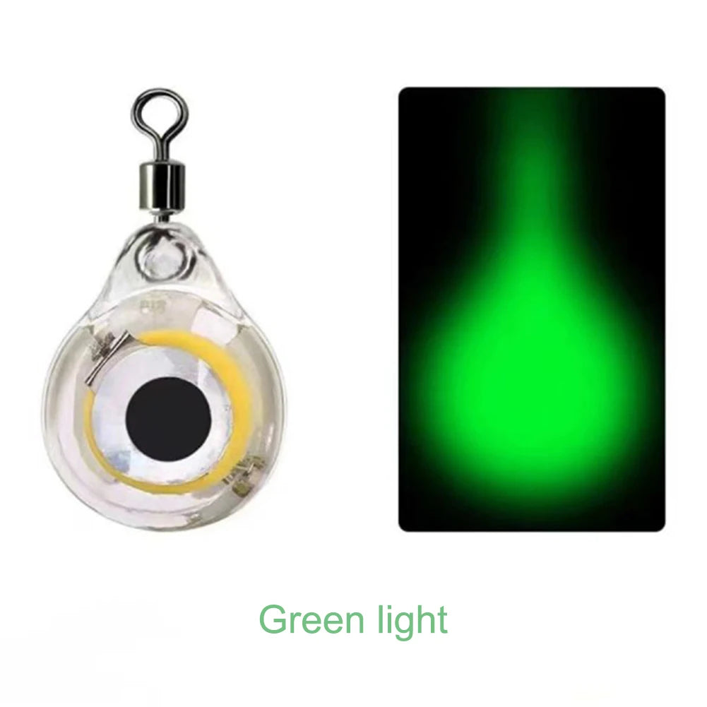 10Pcs LED Underwater Fishing Lure Lights | Eye Shape Night Fishing Lure Light PRIMED