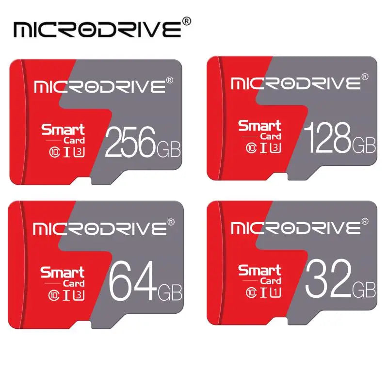 MicroDrive Micro SD Card Class 10 U3 V30 A2 4GB–256GB Flash Memory Card PRIMED