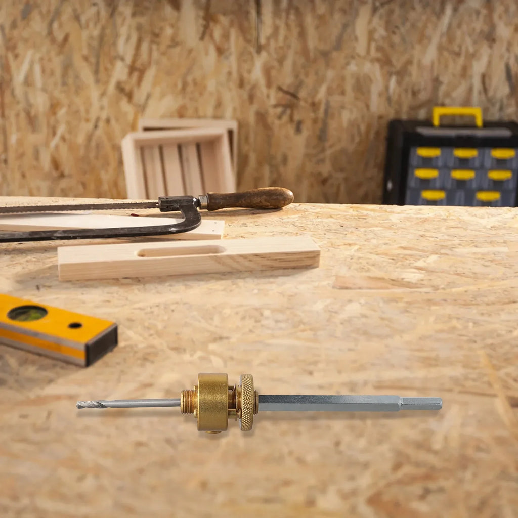 Quick-Release Hole Saw Connecting Rod | 8mm Hex Shank Drill Bit Adapter PRIMED