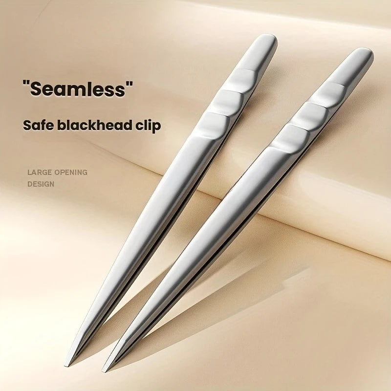 Stainless Steel Tweezers & Comedone Extractor Facial Kit