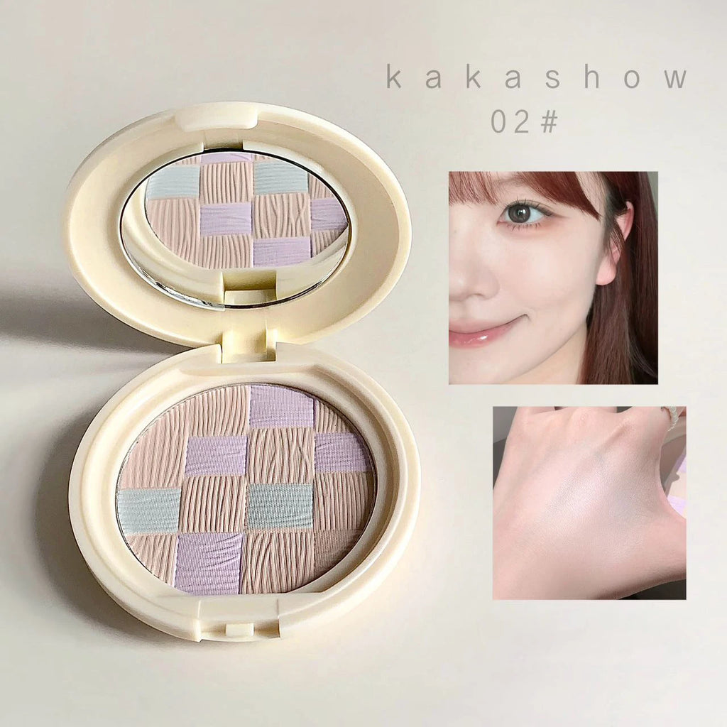 Kakashow 3-Color Blush & Contour Palette | Matte Natural Powder Blush Contour Palette PRIMED 02 4.5g