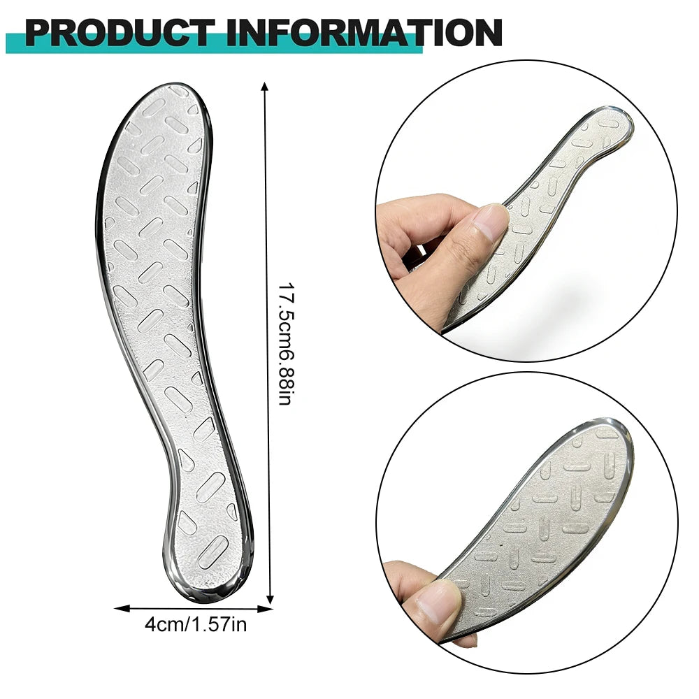 Stainless Steel Gua Sha Tool – Face Massager & Sculpting Gua Sha Facial Tool PRIMED Type 2-1PCS