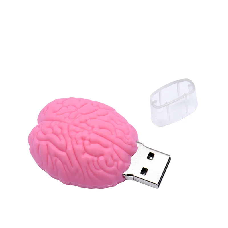 JASTER Brain-Shaped USB 2.0 Flash Drive 4GB–64GB | Gift USB Flash Drive PRIMED D 64 GB