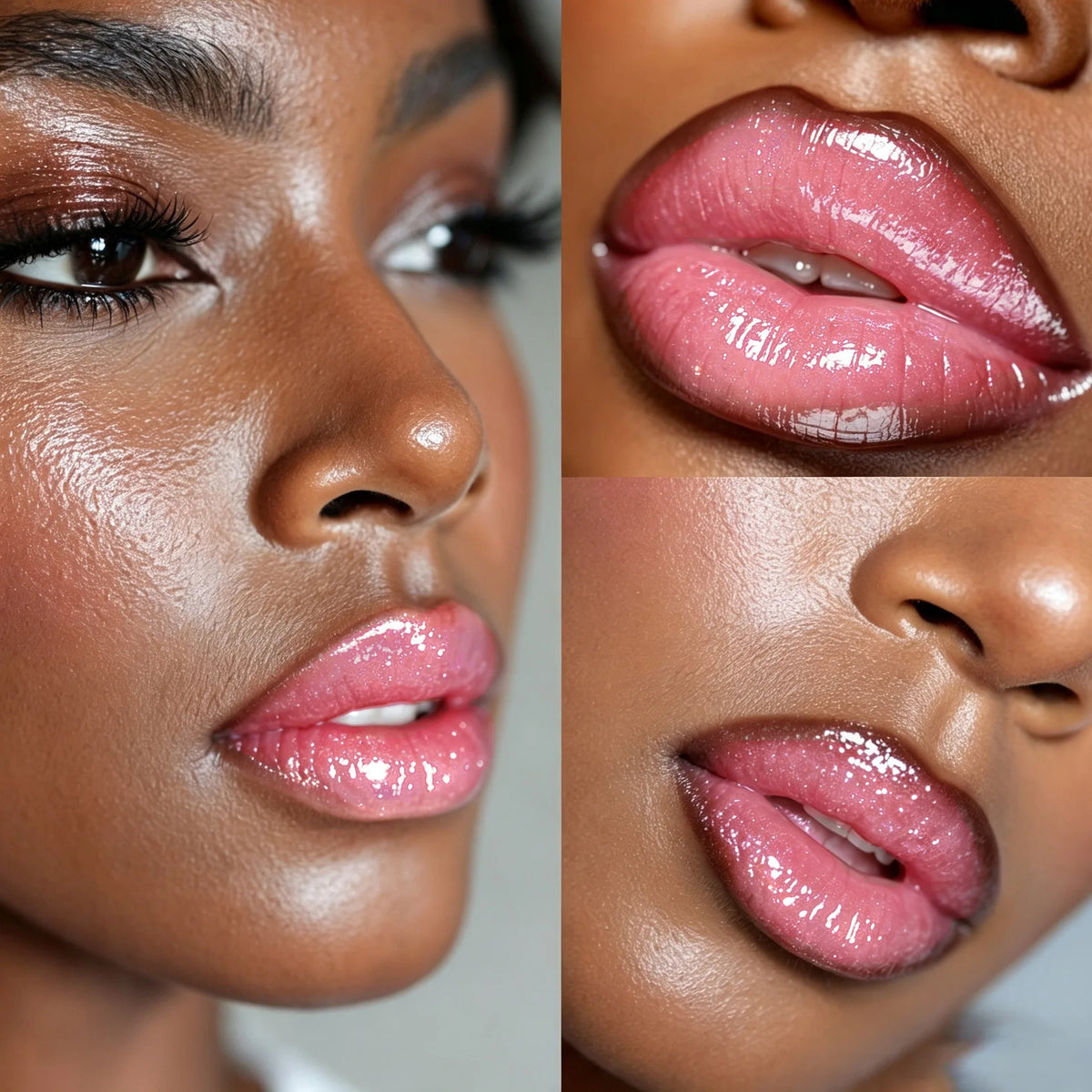 Shimmer Lip Gloss & Matte Lip Liner Set | Gradient Lip Look