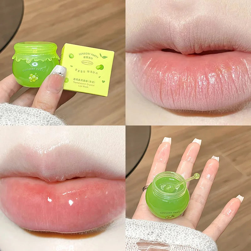 ZYXUAQIR 6g Moisturizing Lip Mask Balm – Grape & Peach
