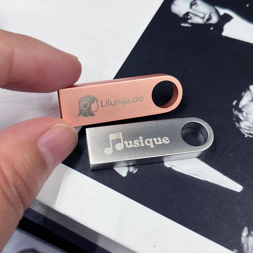 30-Pack Custom Logo USB 2.0 Flash Drives 128MB–128GB Metal USB Flash Drive Pack PRIMED