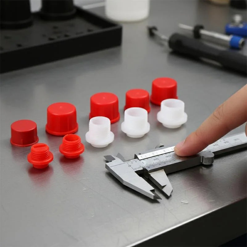 100 PCS M12–M18 Injector Dust Caps for Common Rail Systems Injector Dust Caps PRIMED