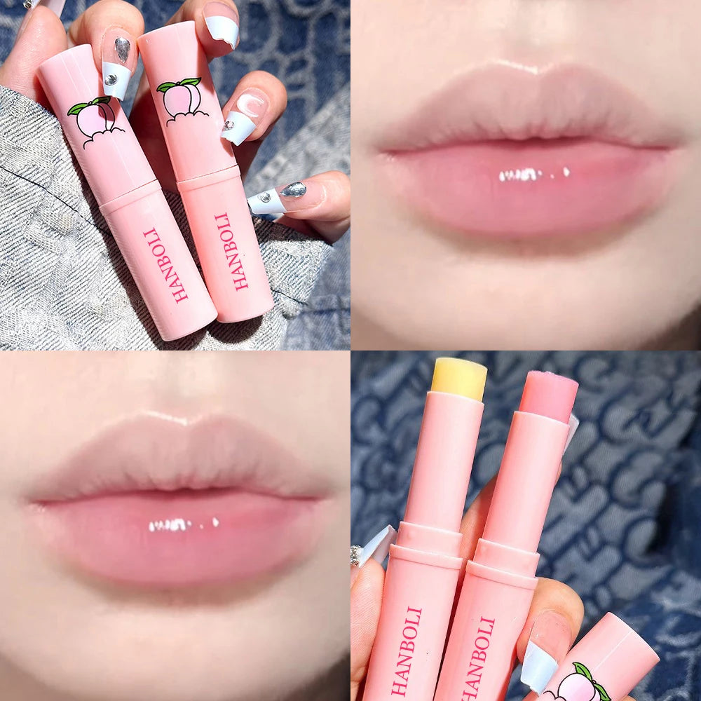 Peach Color-Changing Jelly Lip Balm – Korean Lip Care 3g