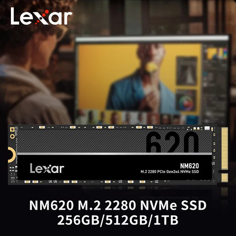 Lexar NM620 NVMe M.2 2280 PCIe 3.0 SSD 256GB 512GB 3500MB/s NVMe Internal SSD PRIMED