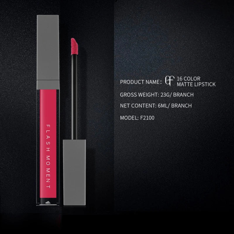 Pudaier 16 Colors Matte Liquid Lipstick – Waterproof Lip Gloss