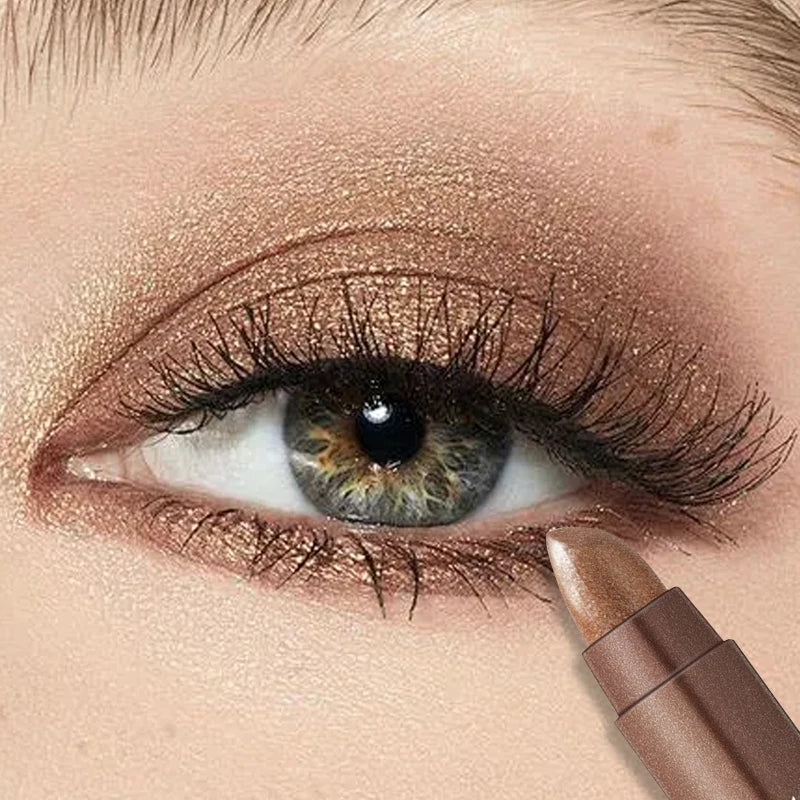 Dual-Ended Pearlescent Glitter Eyeshadow Stick – Waterproof Eyeshadow Stick PRIMED