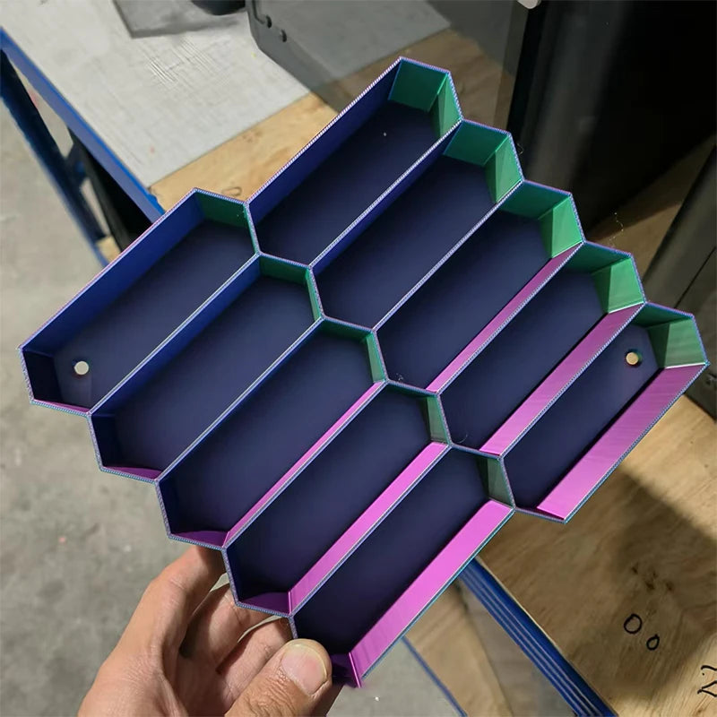10-Grid 3D Printed Car Model Display Rack | Storage Holder