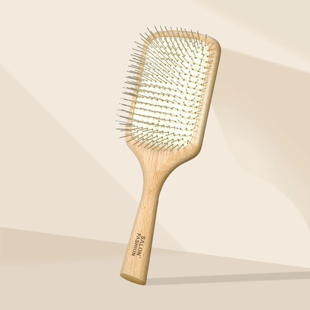 Wooden Air Cushion Massage Comb – Anti-Static Hair Care