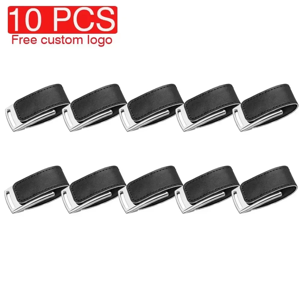 10-Pack Custom Logo Leather USB Flash Drives 16GB 64GB Gifts USB Flash Drive PRIMED 128GB USB NO BOX CN