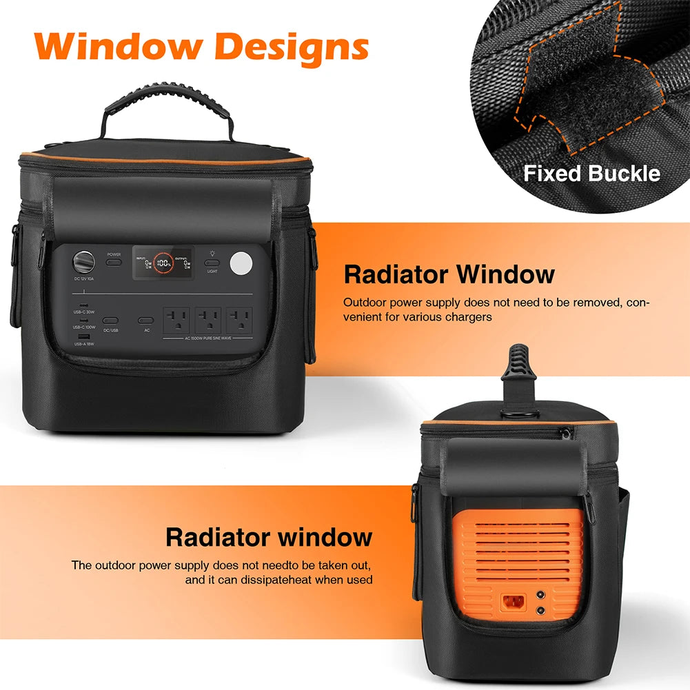 Waterproof Carrying Case for Jackery Explorer 1000 V2 + Strap Power Station Carry Bag PRIMED