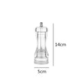 Clear Acrylic Salt & Pepper Grinder Mill | Adjustable Coarseness Spice Grinder Mill PRIMED 5 inch