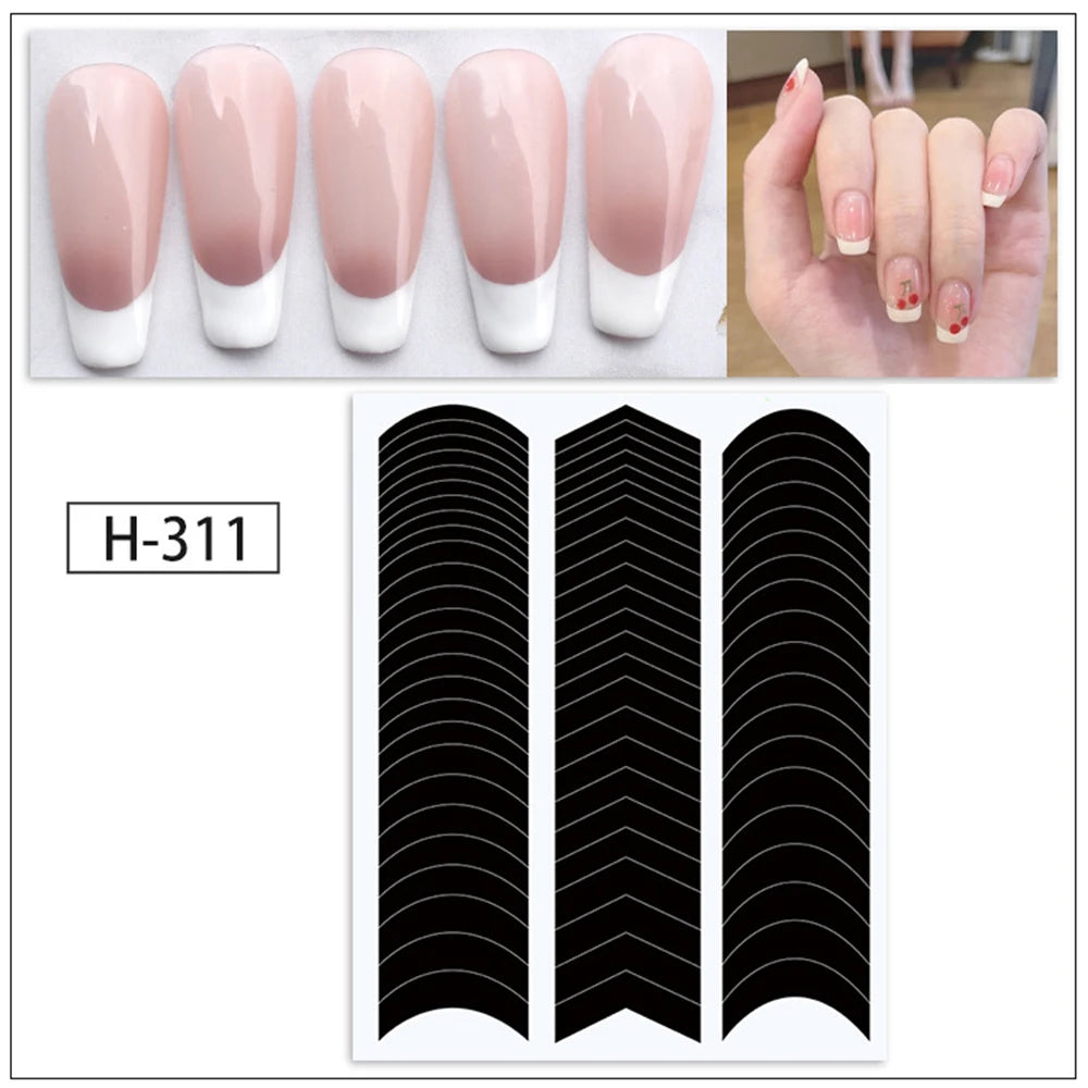 Nail Art Stencils & French Manicure Spray Templates