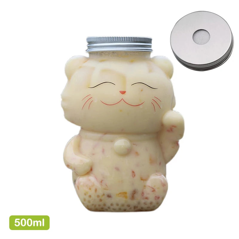 Transparent PET Juice Bottle Sealed Cap 350ml 500ml | Cold Drinks