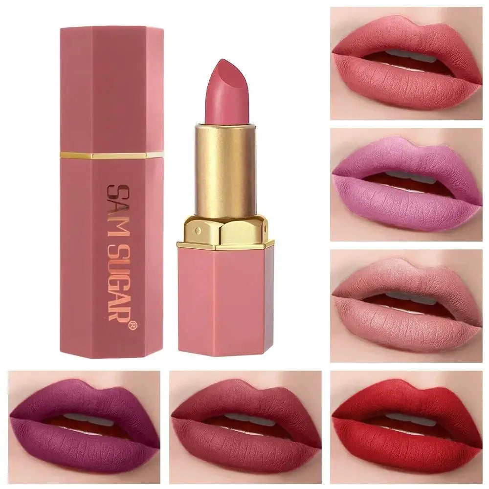 SAM SUGAR 6-Piece Matte & Pearlescent Lipstick Set
