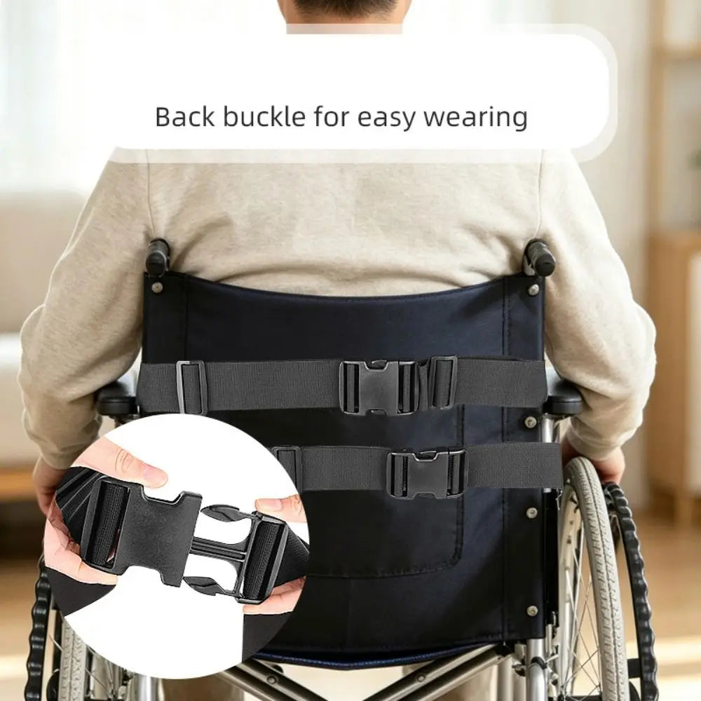 Quick-Release Wheelchair Safety Belt | Padded Adjustable Harness