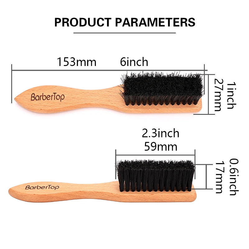 Wooden Beard Cleaning Brush – Salon & Barbershop Hair Sweep