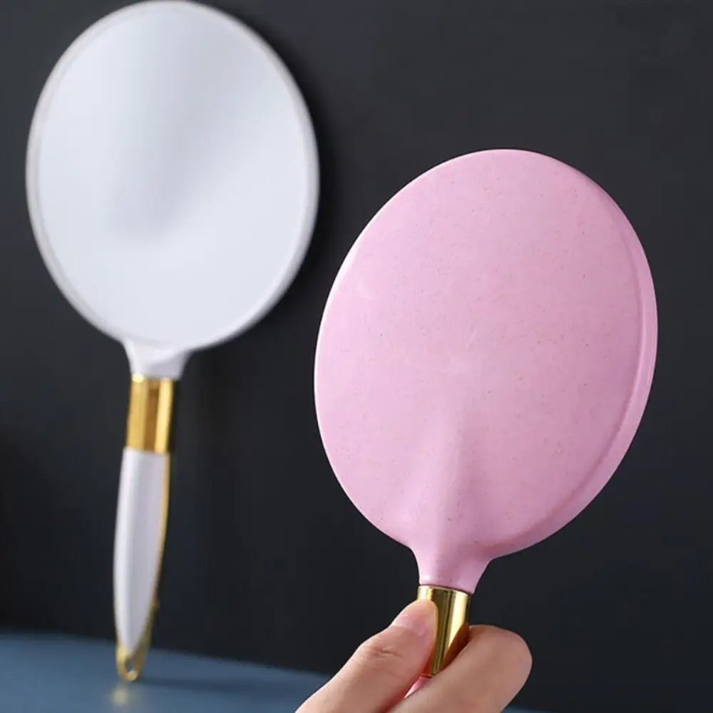 Vintage Handheld Vanity Mirror with Handle – Makeup & Salon