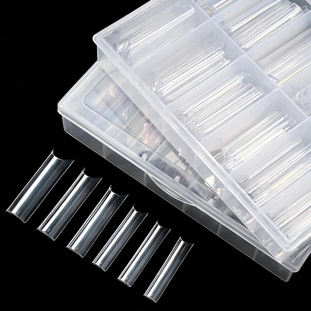 244Pcs Square Extension False Nail Tips – Ultra-Thin Seamless