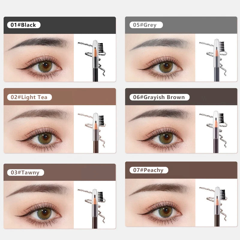 Waterproof Microblading Eyebrow Pencil – 6 Colors Long Lasting