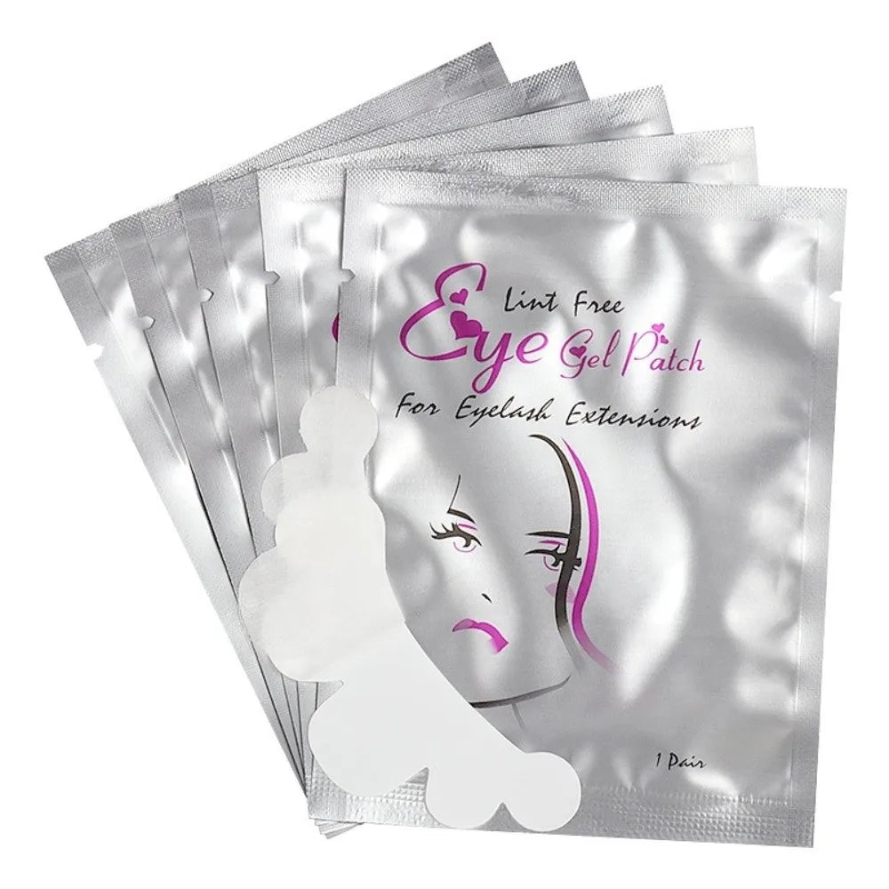 50 Pairs Hydrogel Under Eye Pads – Cloud Shape Lash Patches Lash Extension Pads PRIMED 50PCS-Fox