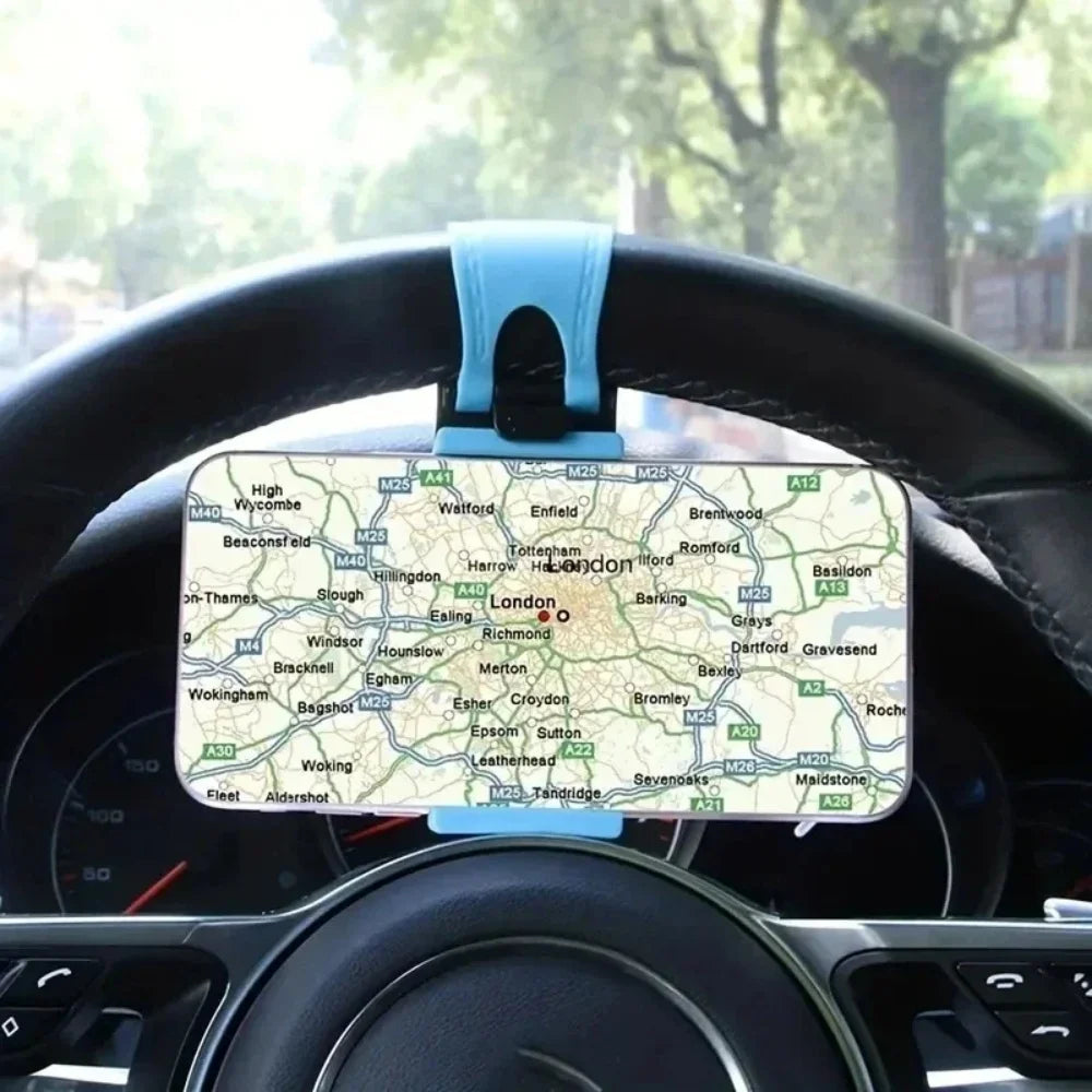 Universal Car Steering Wheel Phone Holder & GPS Mount Car Phone Mount PRIMED