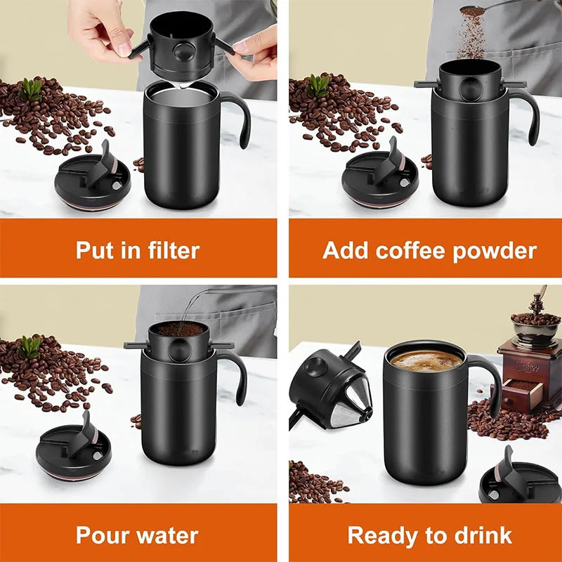 LMETJMA Pour Over Coffee Dripper – Reusable Collapsible Filter Pour Over Coffee Dripper PRIMED
