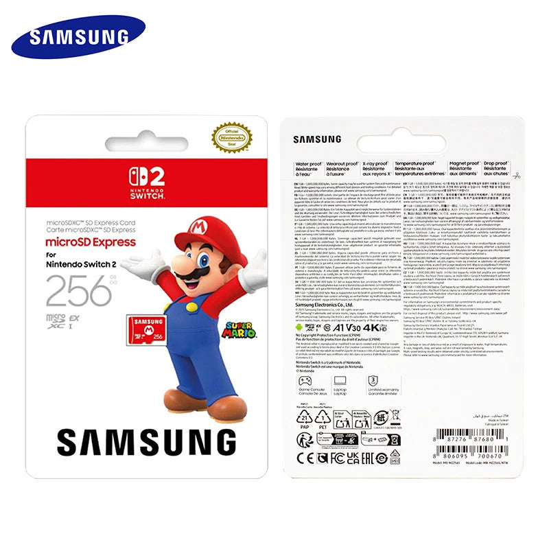 Samsung 256GB microSD Express Card – Nintendo Switch 2 | 880MB/s microSD Memory Card PRIMED