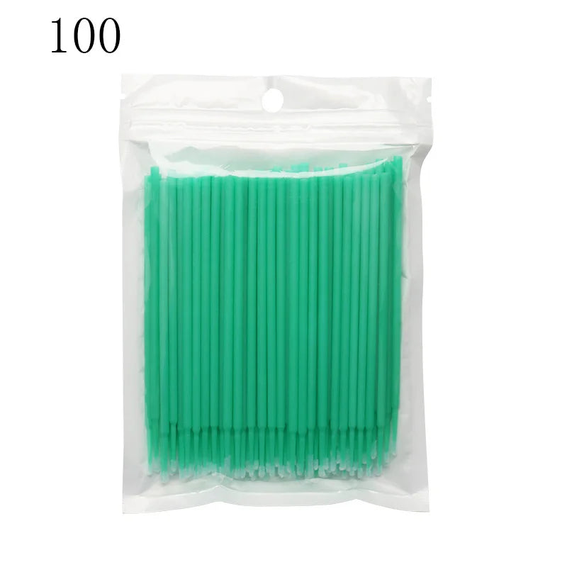 Micro Disposable Eyelash Applicator Brushes – 50/100 Pack