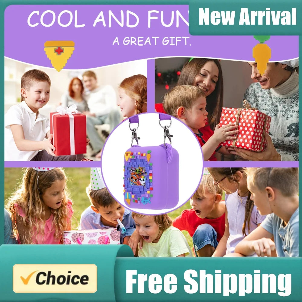 Silicone Case with Lanyard for Virtual Electronic Pet Toy Electronic Pet Case PRIMED