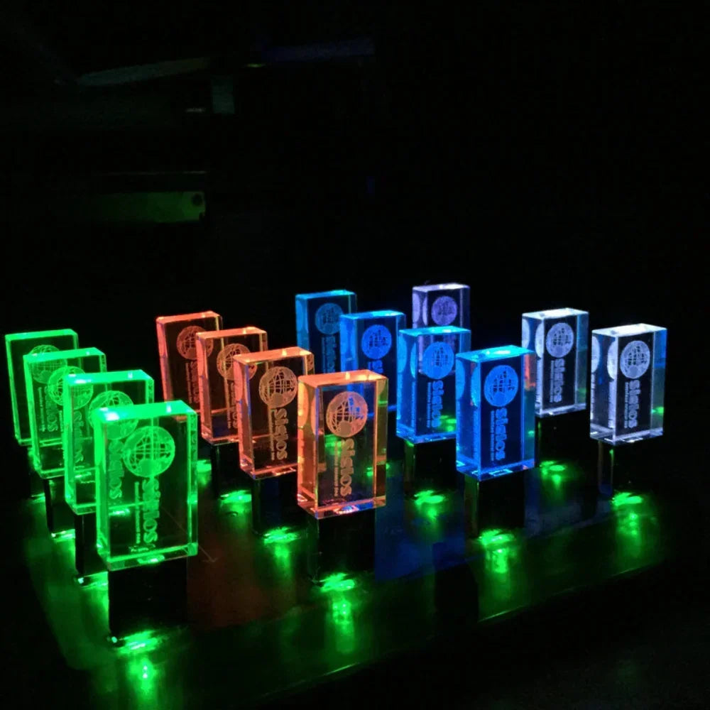 10-Pack Crystal USB Flash Drives 4–128GB | Free Custom Logo USB Flash Drive PRIMED