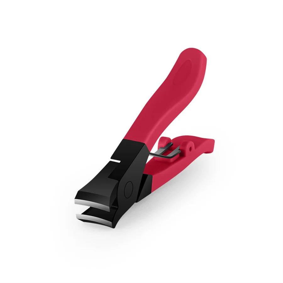 Stainless Steel Nail Clipper – Sharp Fingernail & Toenail Cutter Nail Clipper PRIMED Red Big Wide 070